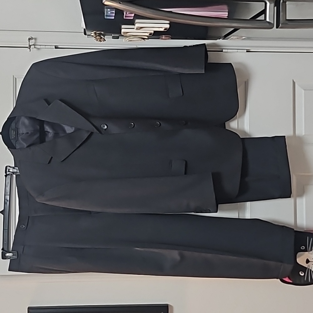 😎Very Nice Massimo Collezioni Suit Jacket 46R & Pants 40R in Gray
